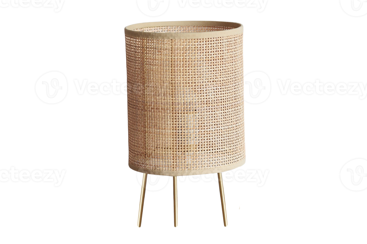Beige basket isolated on a transparent background png