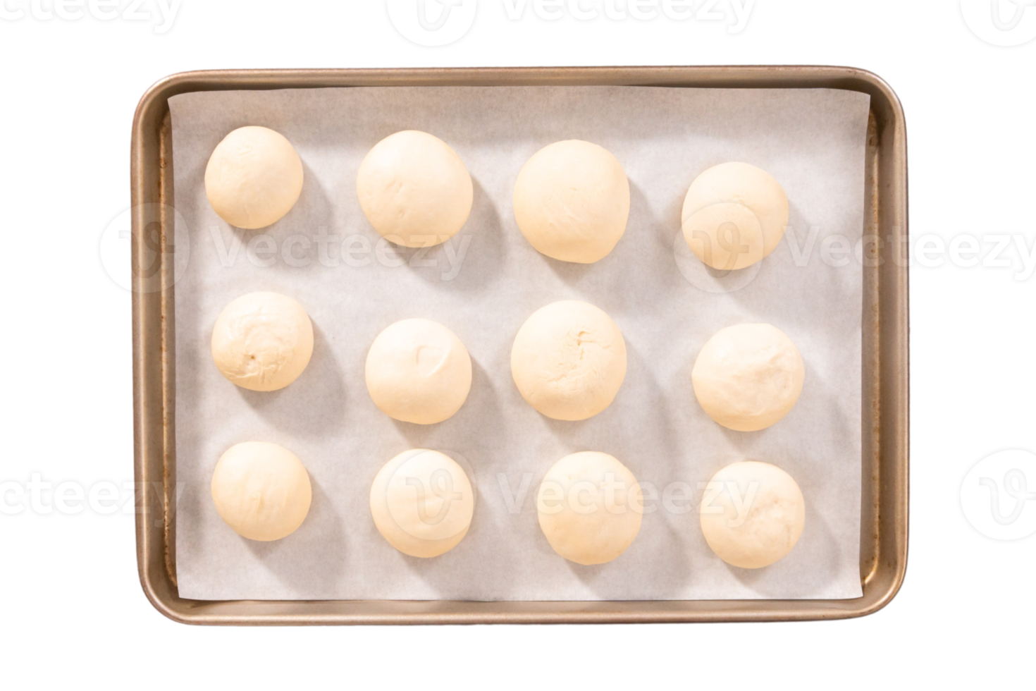 Silver-plated tray with baked breads isolated on a transparent background png