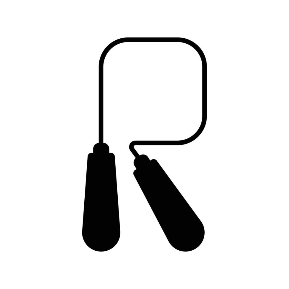 jump rope vector icon