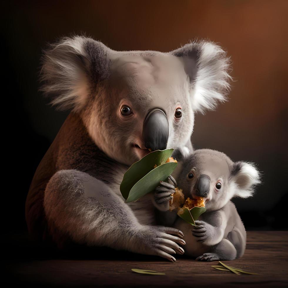 koala illustration AI Generated photo