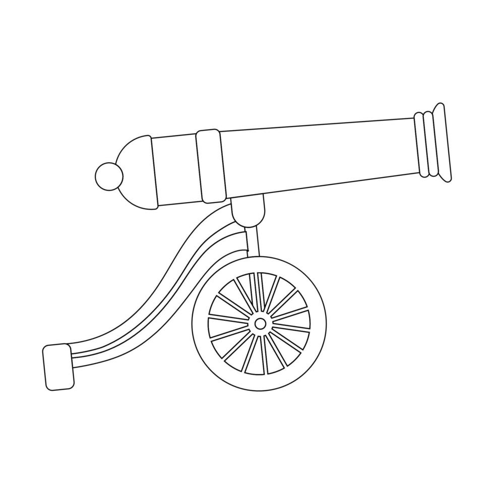 old cannon icon vector
