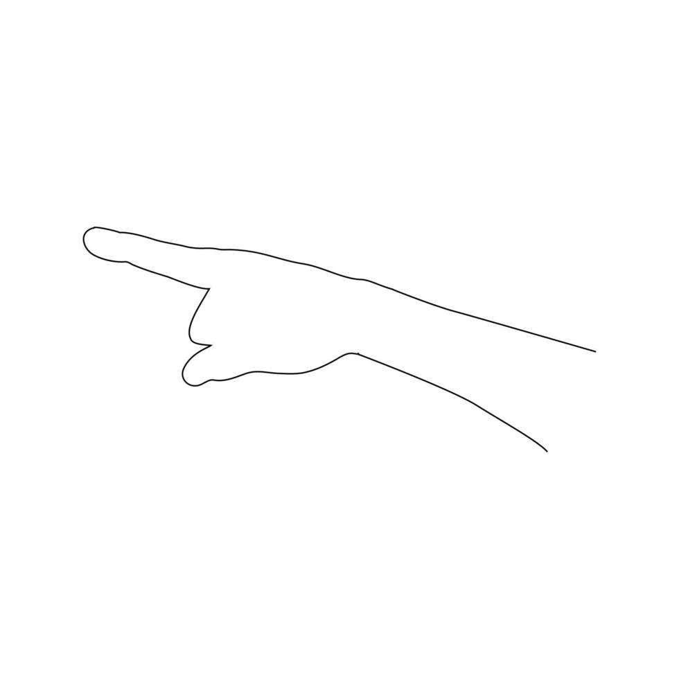 hand icon pointing vector