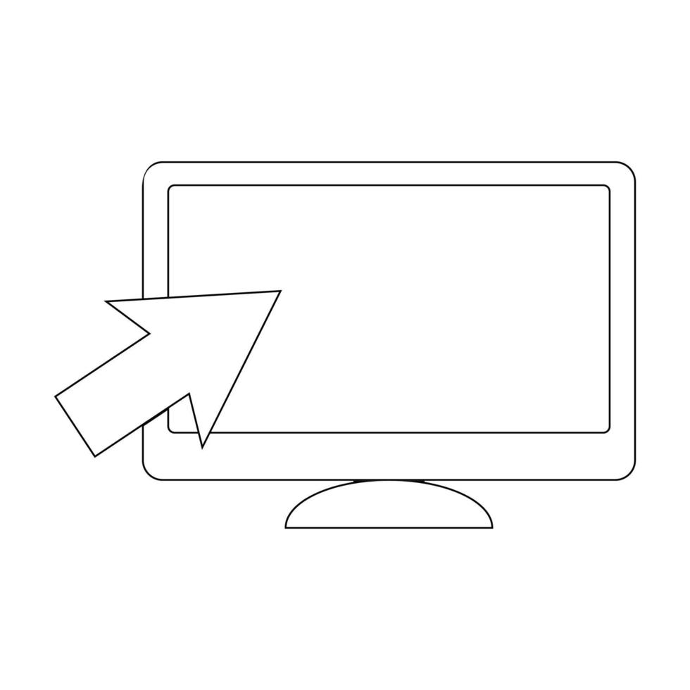 monitor icono vektor vector