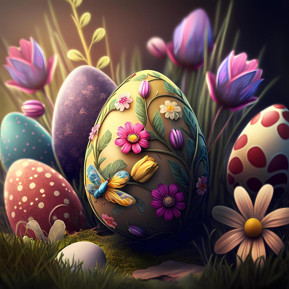 easter wallpaper illustration 21950712 Stock Photo at Vecteezy