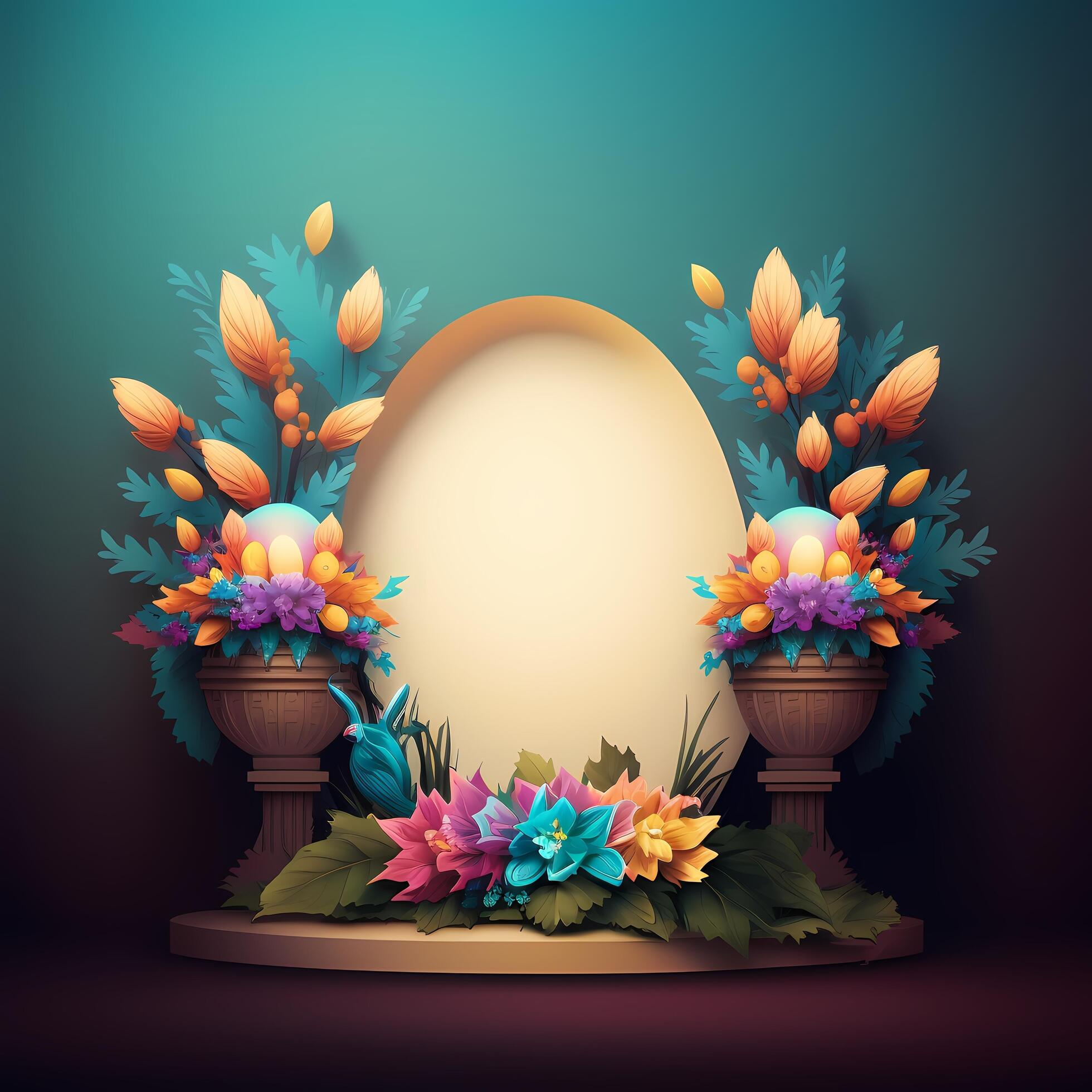easter wallpaper illustration AI Generated 21950727 Stock Photo at Vecteezy