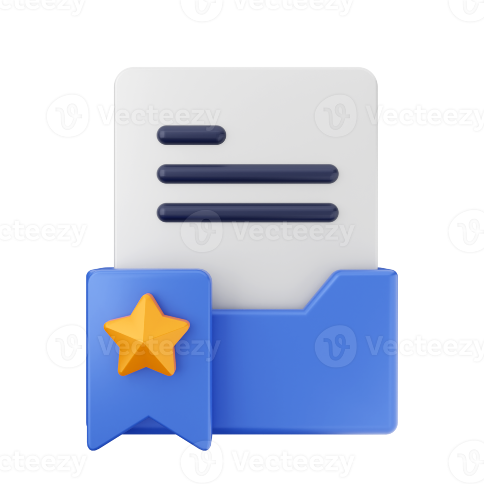 3d folder file icon illuastration png