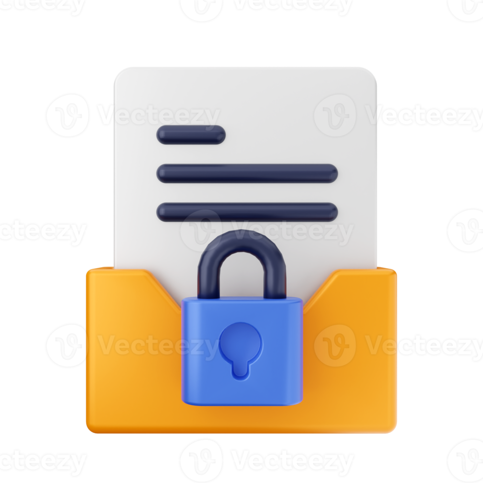 3d folder file icon illuastration png