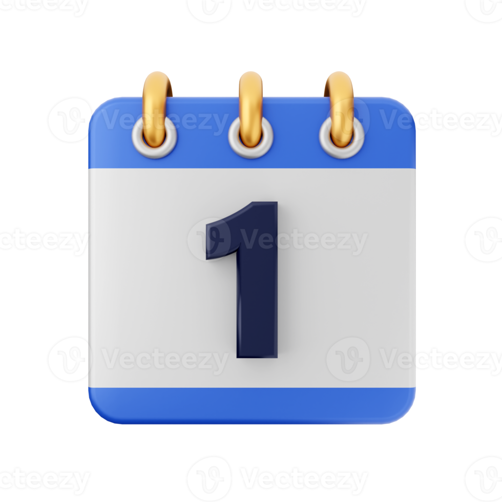 3d calendar icon illustration png