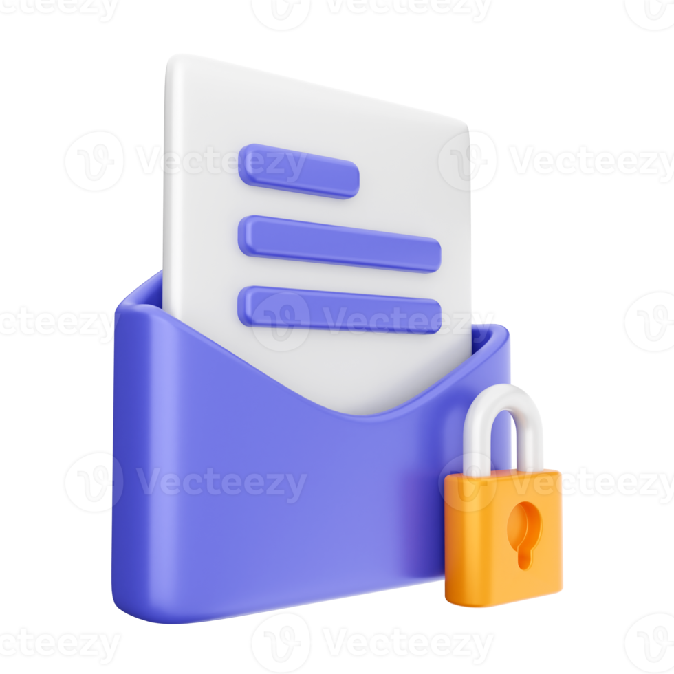 3d email mail message envelope png