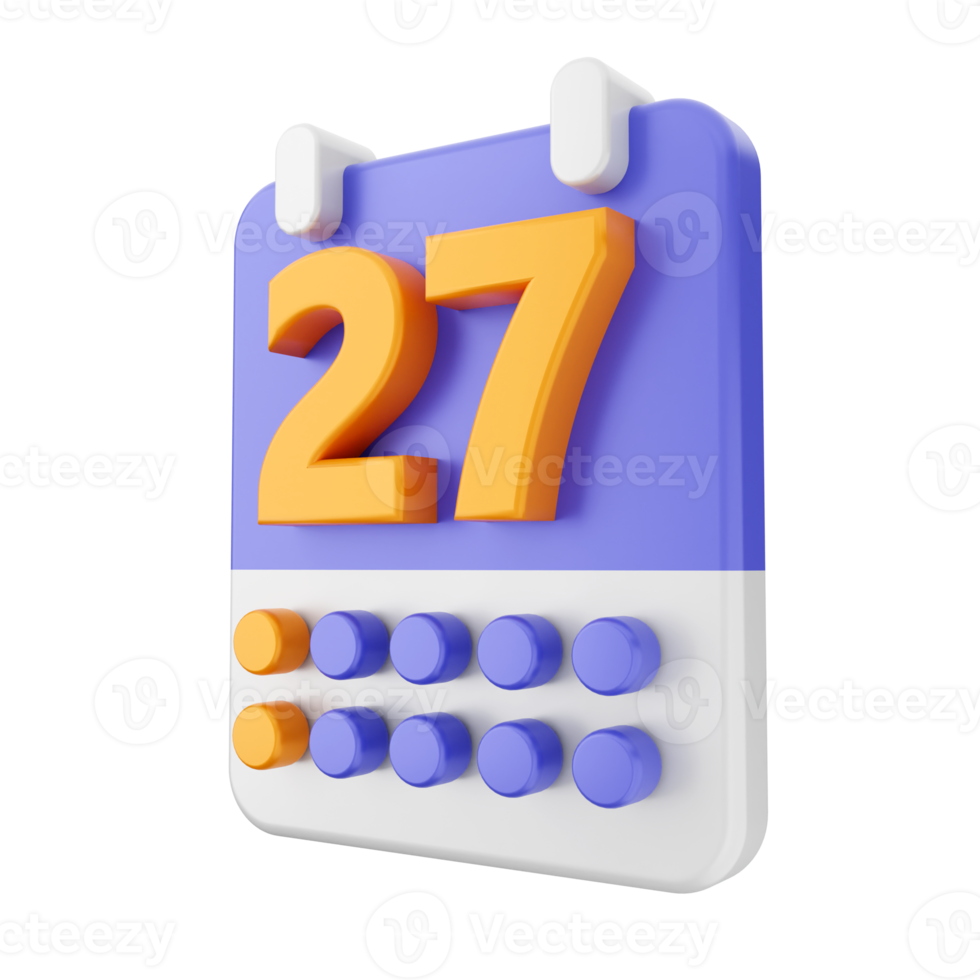 3d calendario icona illustrazione png