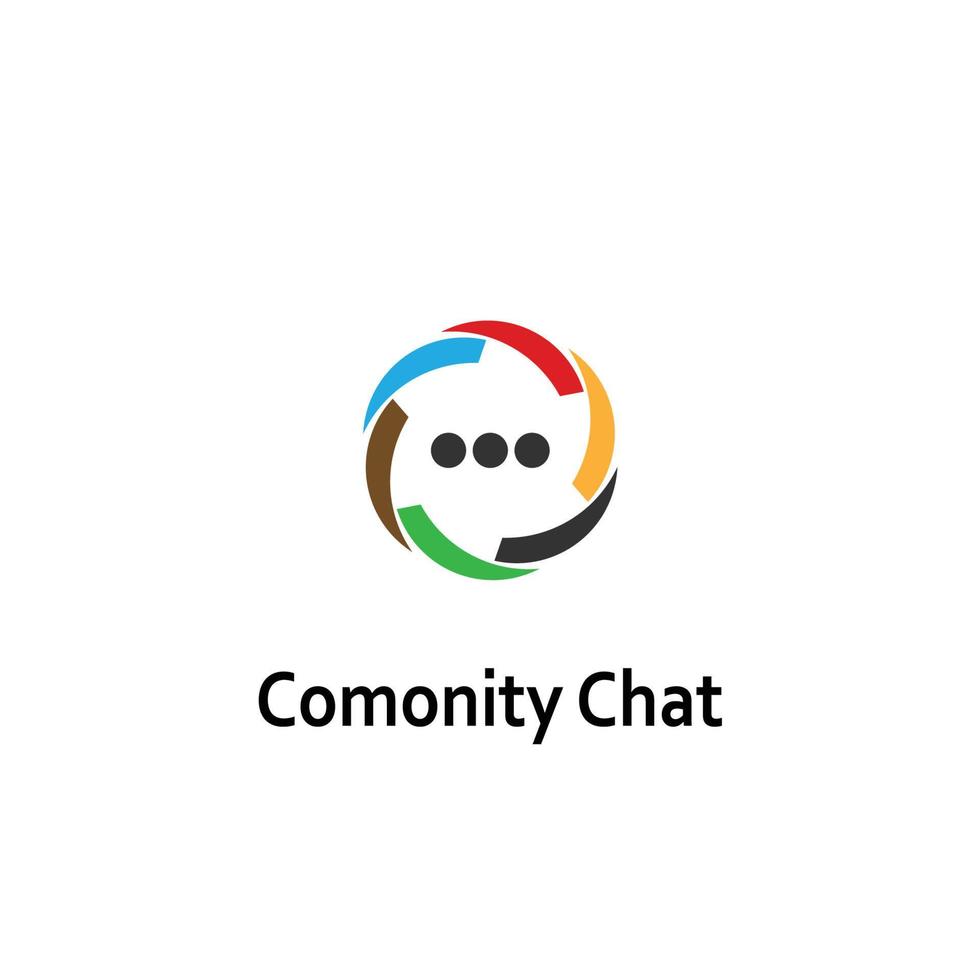 Chat comonity Forum logo designs concept vector, World Talk logo symbol designs, Discuss symbol vector