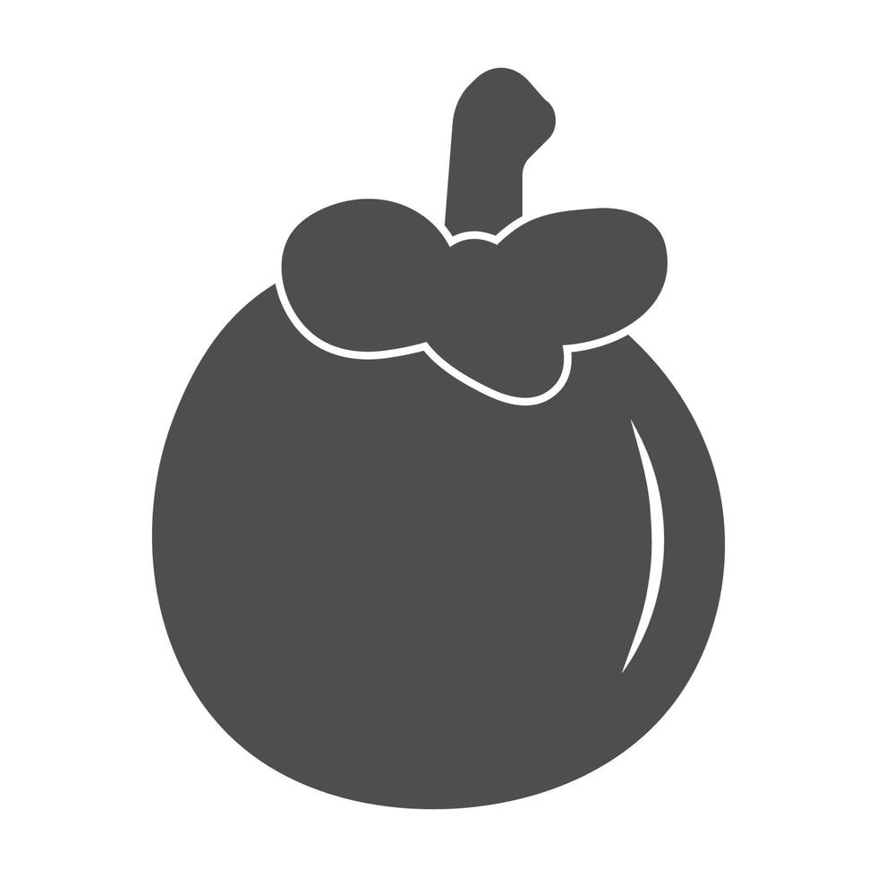 mangosteen icon vector
