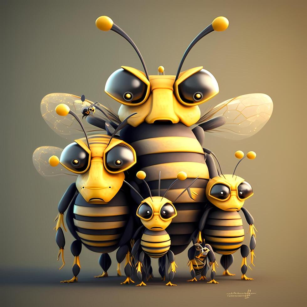 honey bee illustration photo