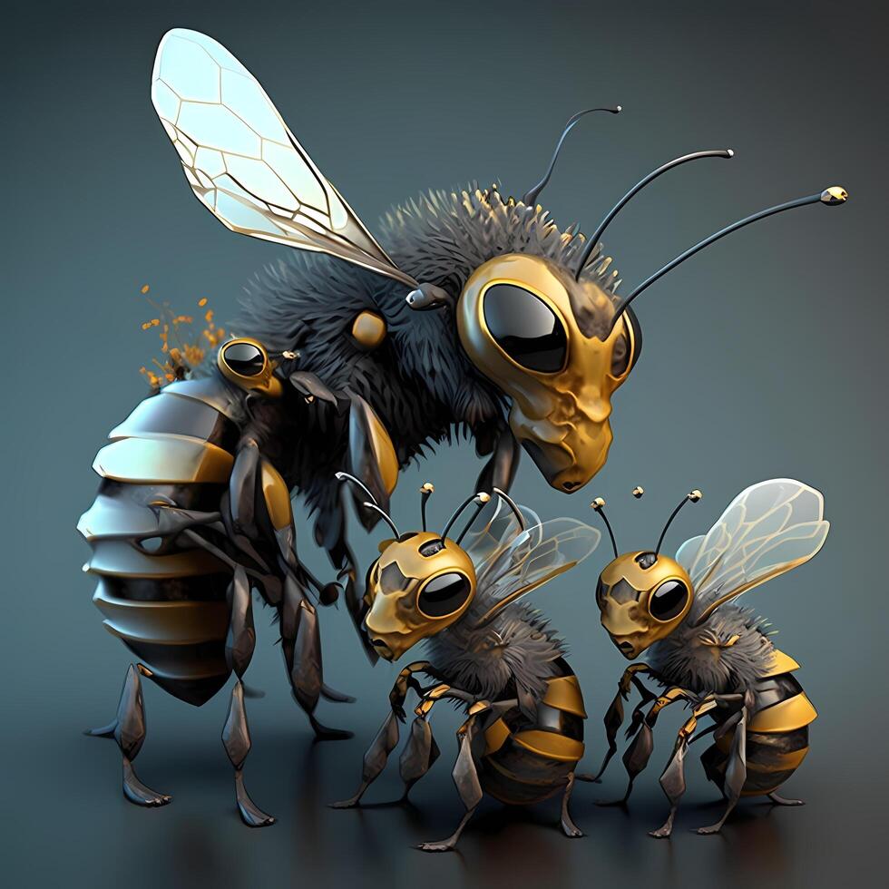 honey bee illustration photo