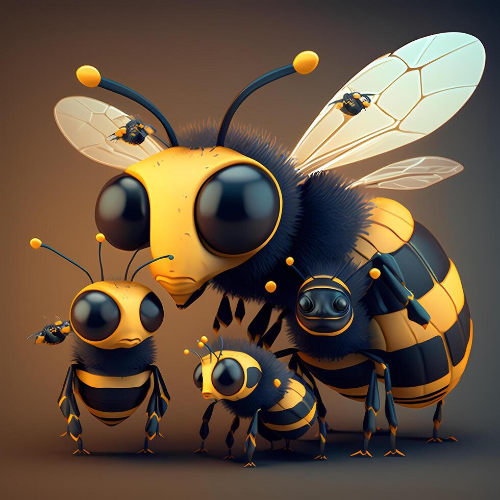 honey bee illustration photo