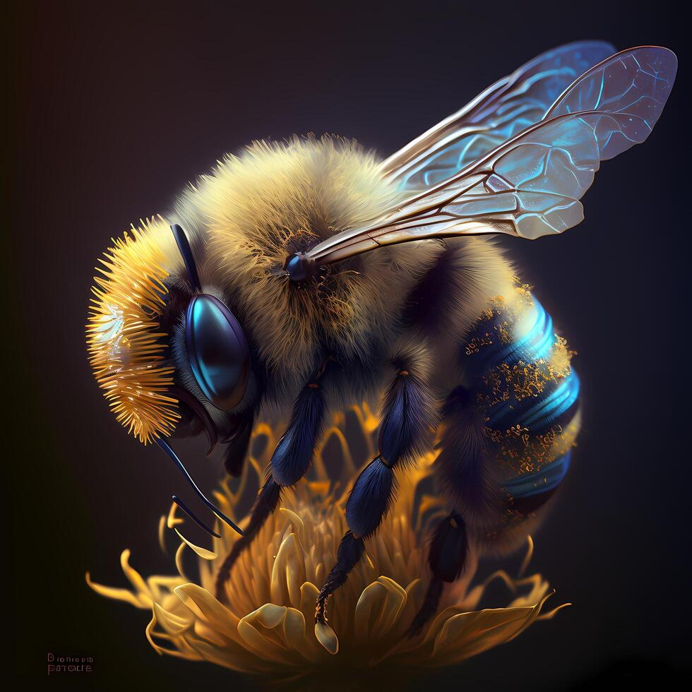 honey bee illustration photo
