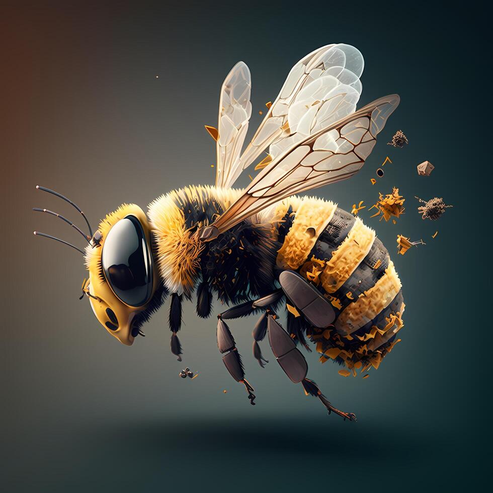 honey bee illustration photo