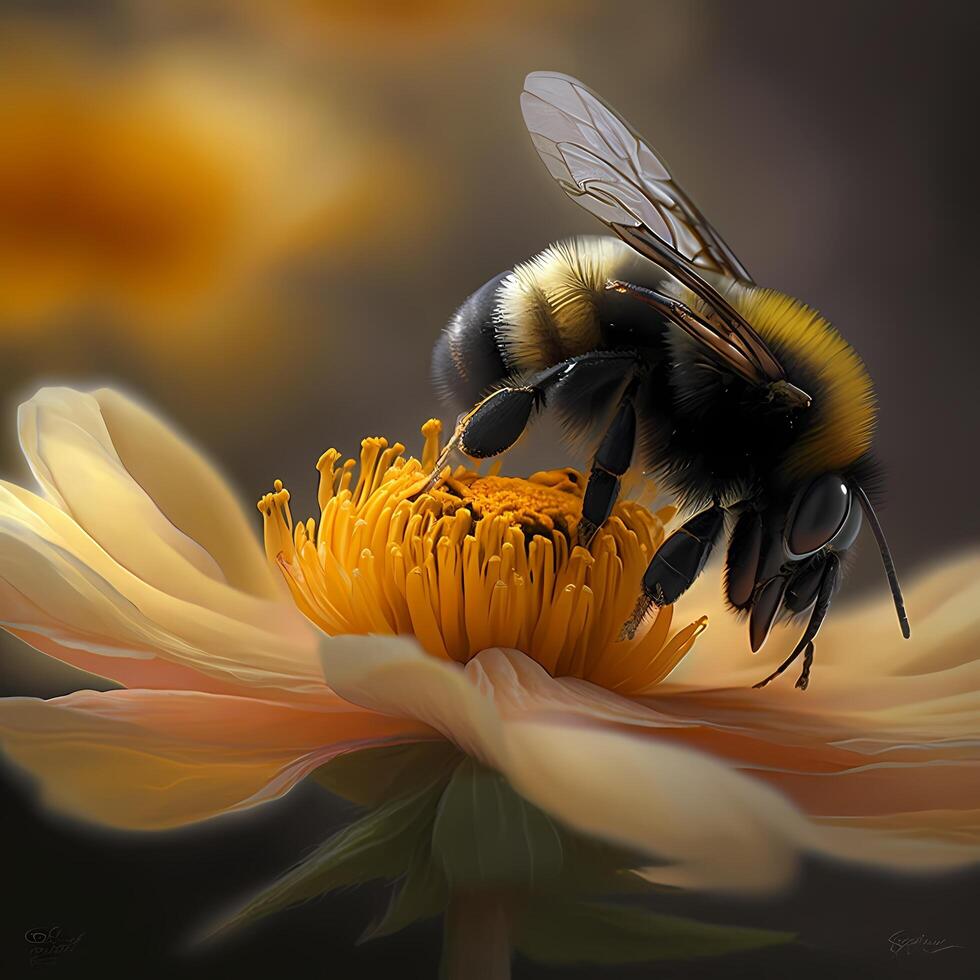 honey bee illustration photo
