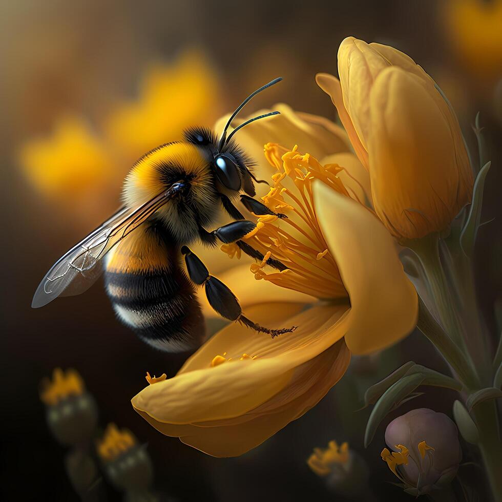 honey bee illustration photo