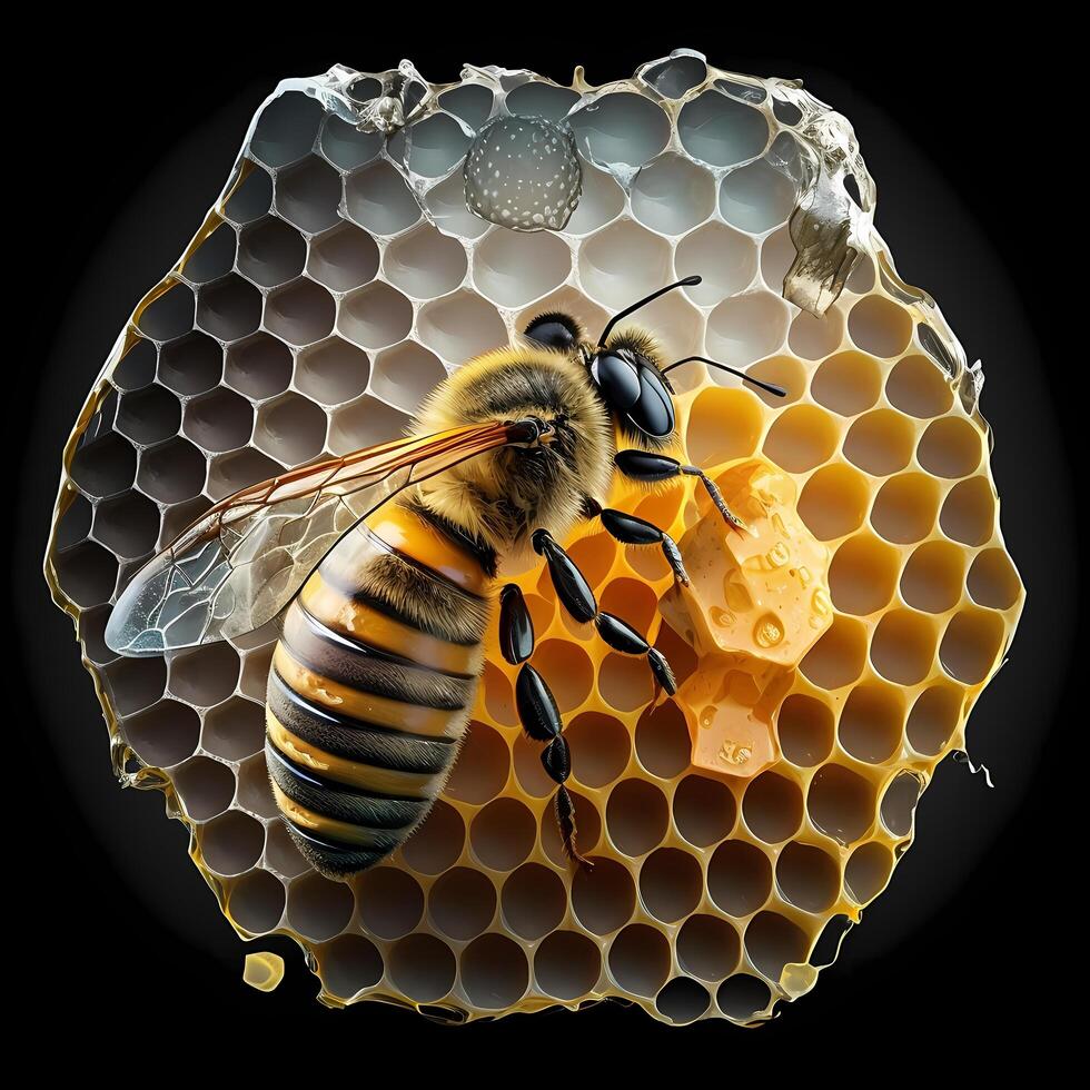 honey bee illustration photo