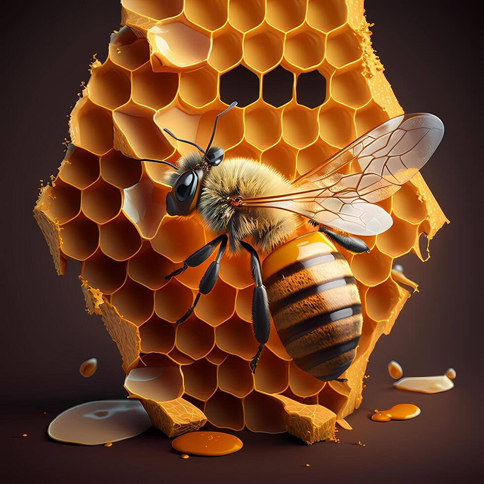 honey bee illustration photo