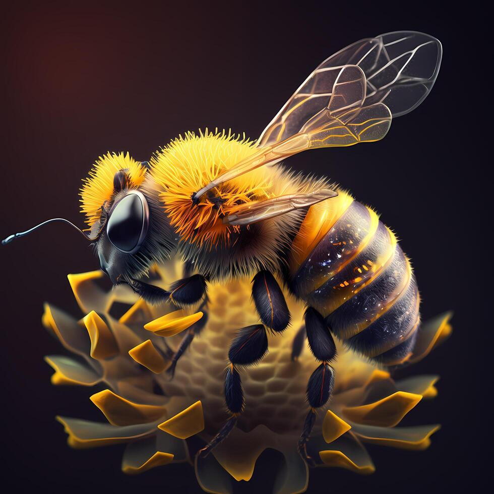 honey bee illustration photo