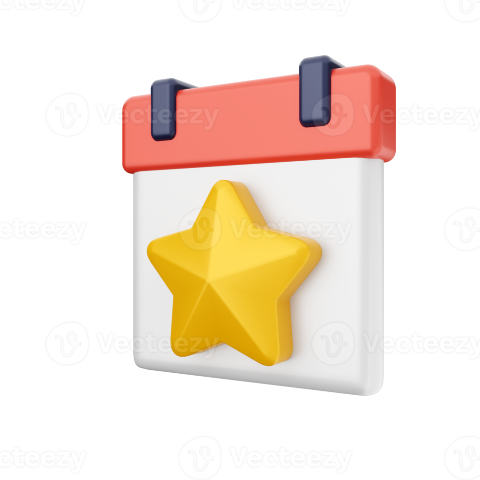 3d calendar icon illustration png