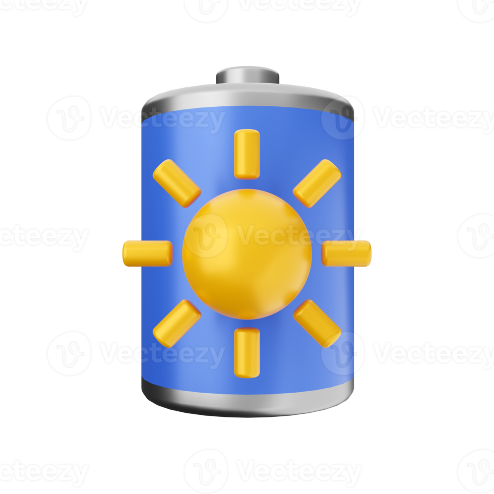 3d battery charge energy icon illustration png