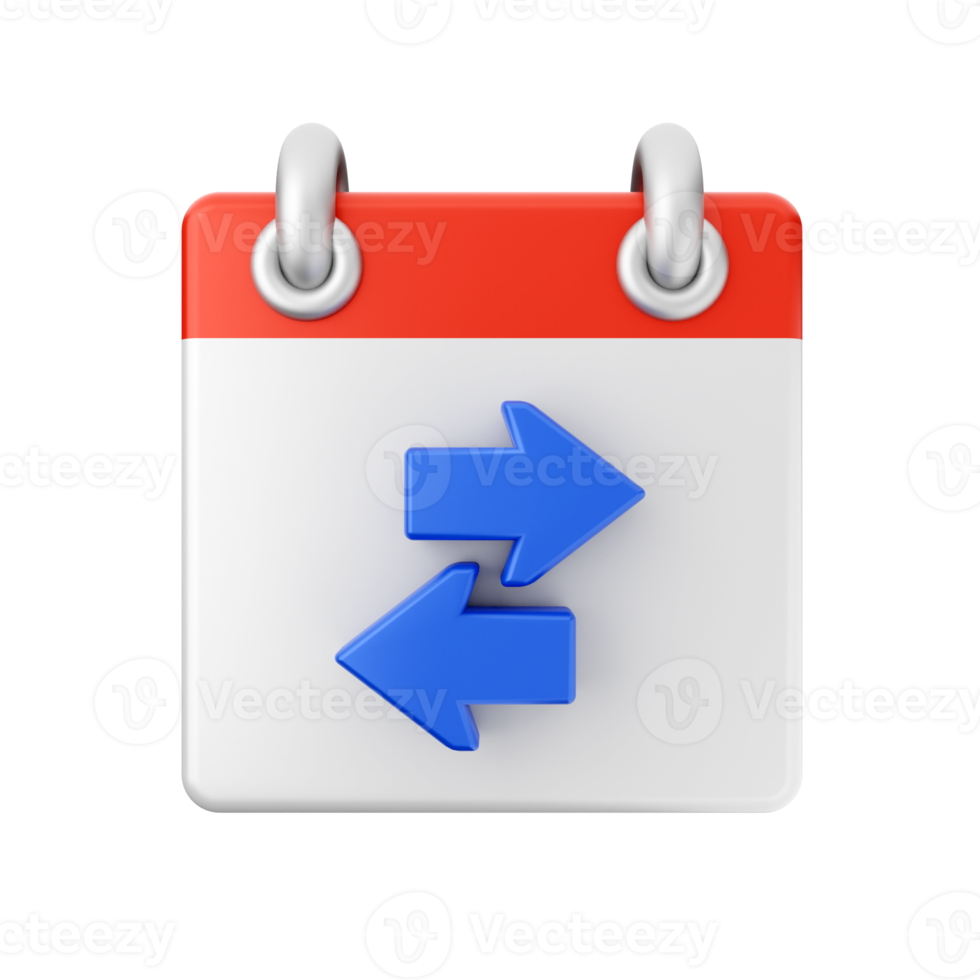 3d calendar date day schedule event icon illustration png