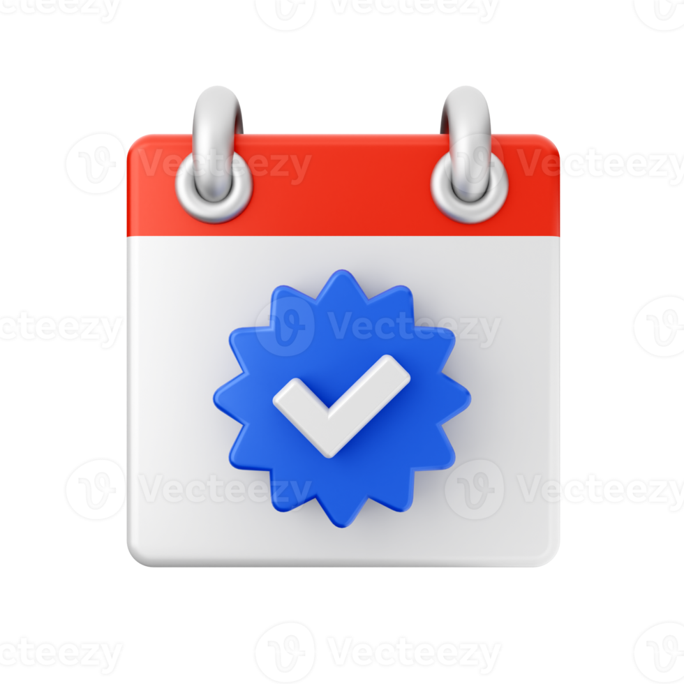 3d calendar date day schedule event icon illustration png