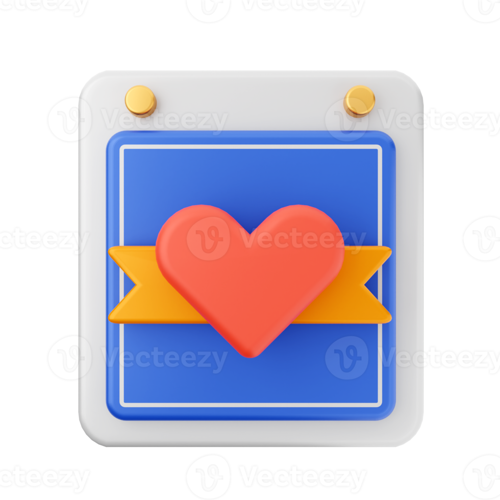 3d calendar icon illustration render png