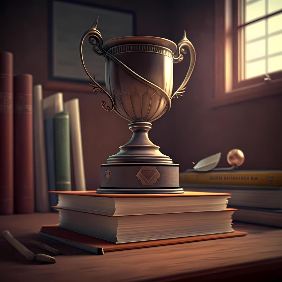 trophy illustration AI Generated photo