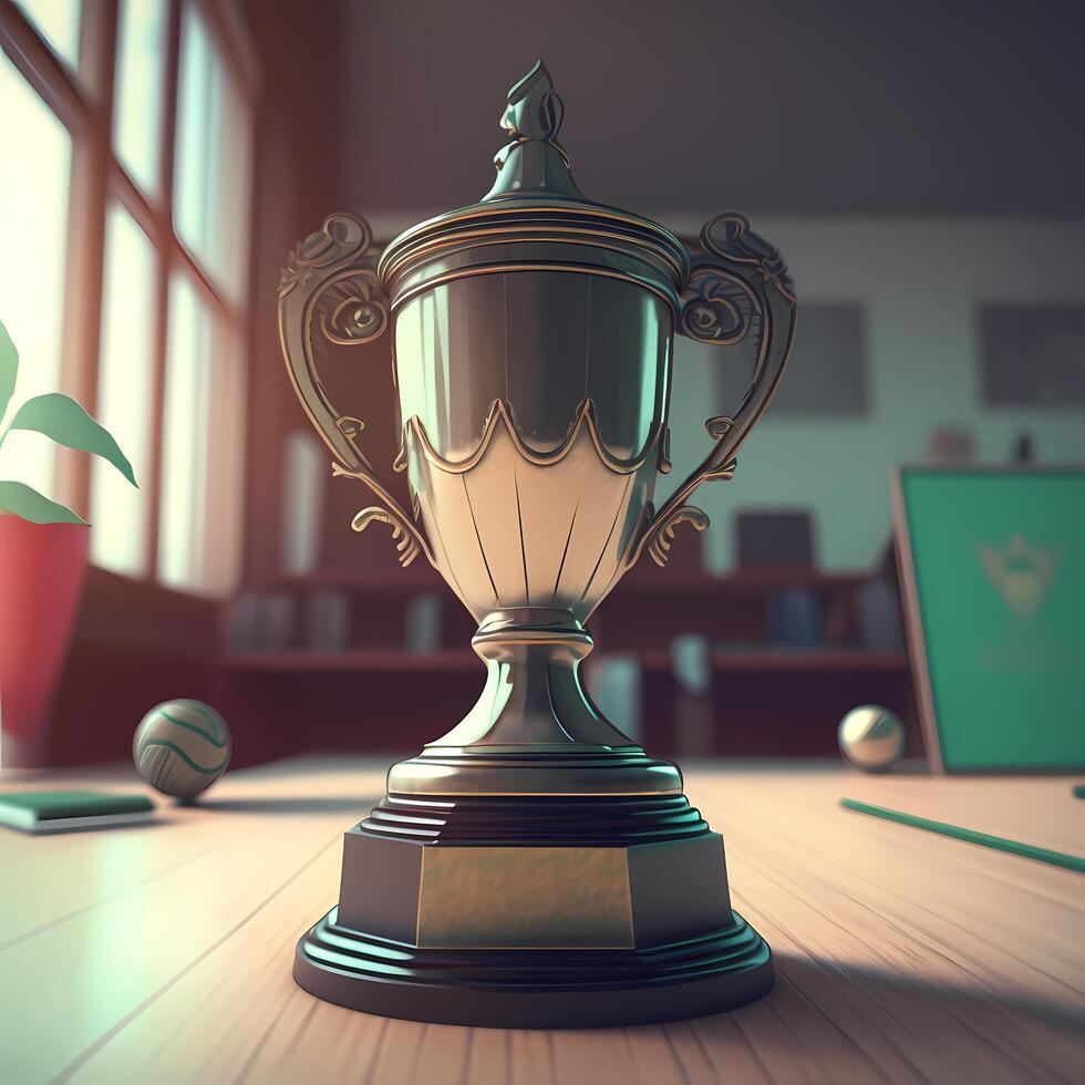 trophy illustration AI Generated photo