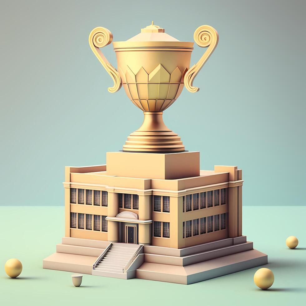 trophy illustration AI Generated photo