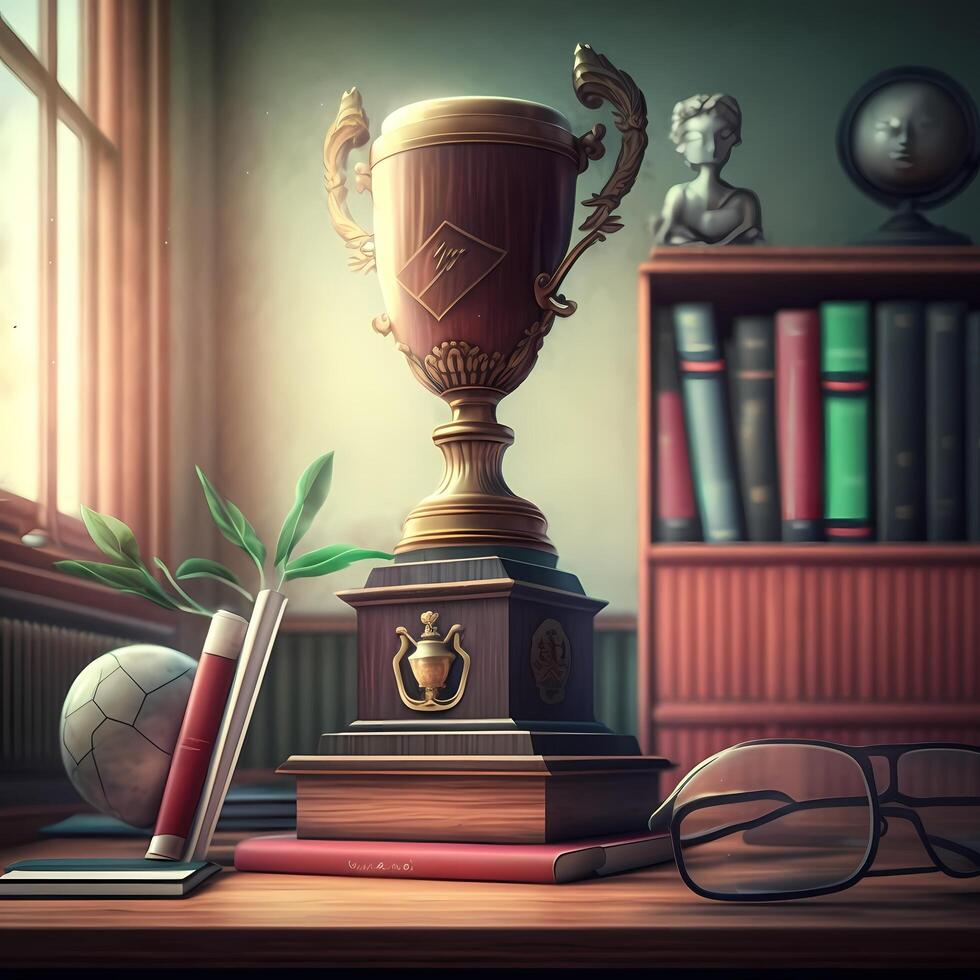 trophy illustration aesthetic photo