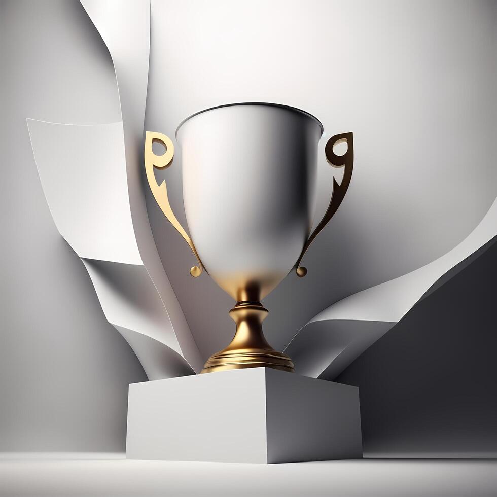 trophy illustration AI Generated photo