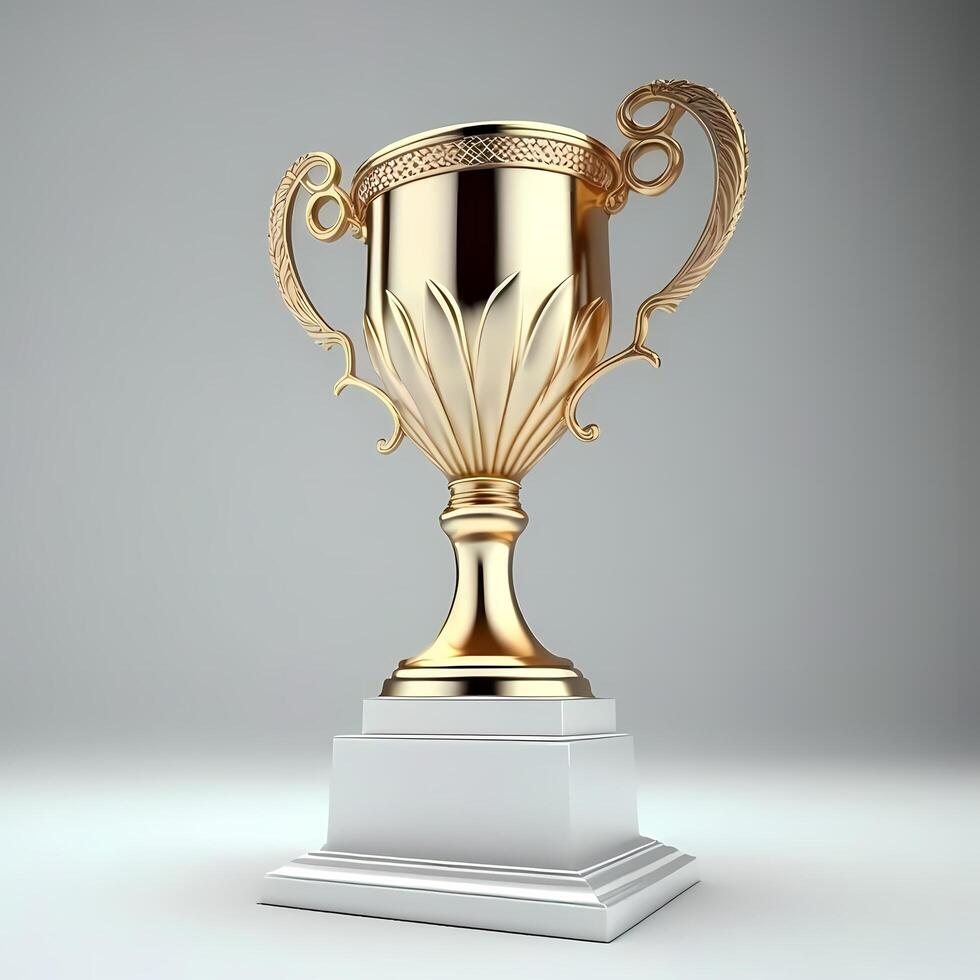 trophy illustration AI Generated photo