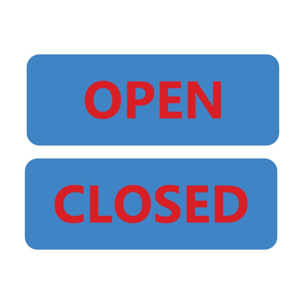 open and close icon vector