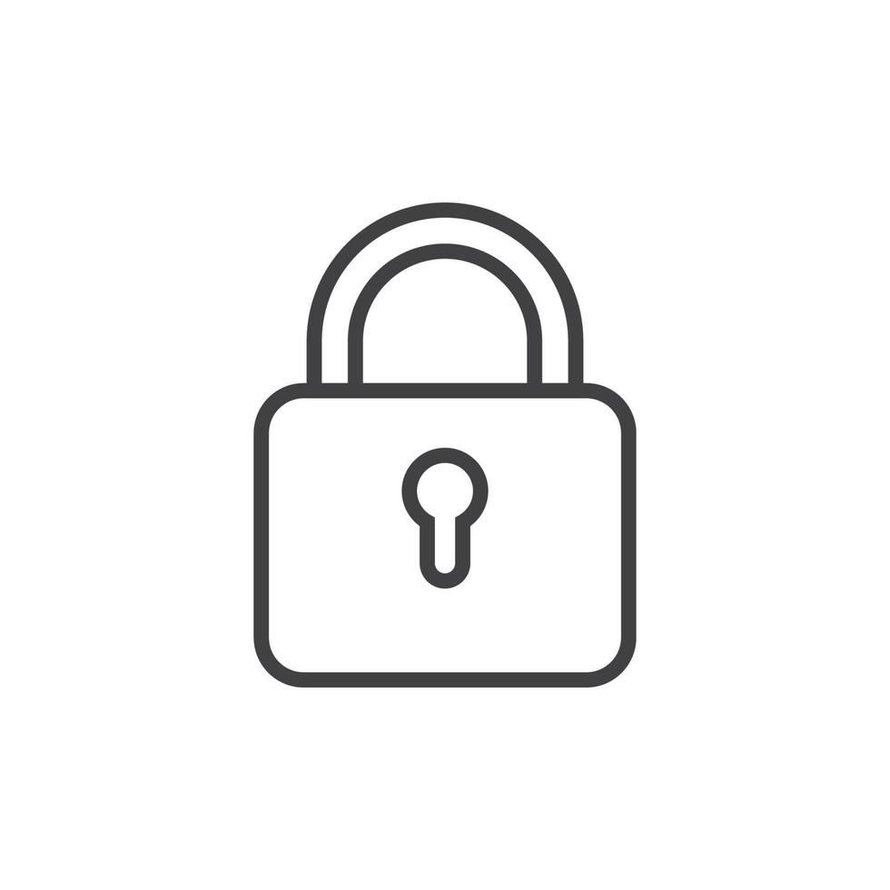 lock icon logo vector template