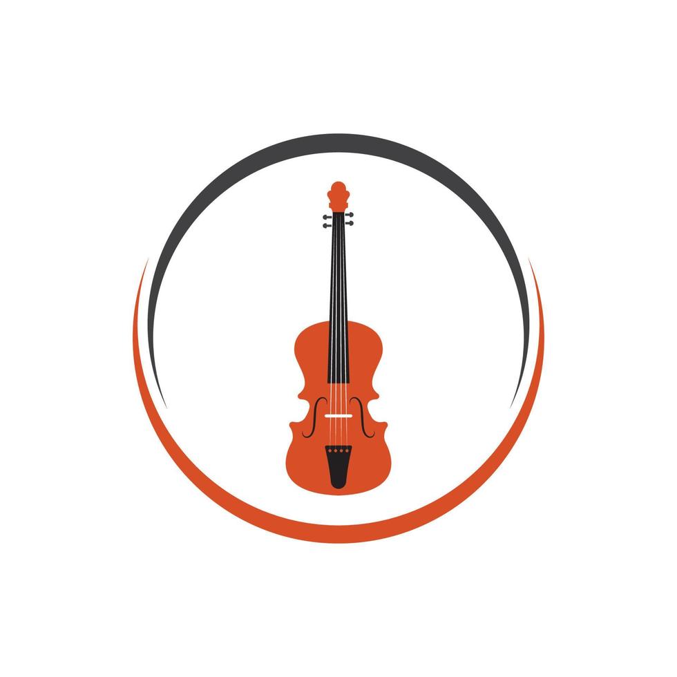 violín icono vector ilustración diseño