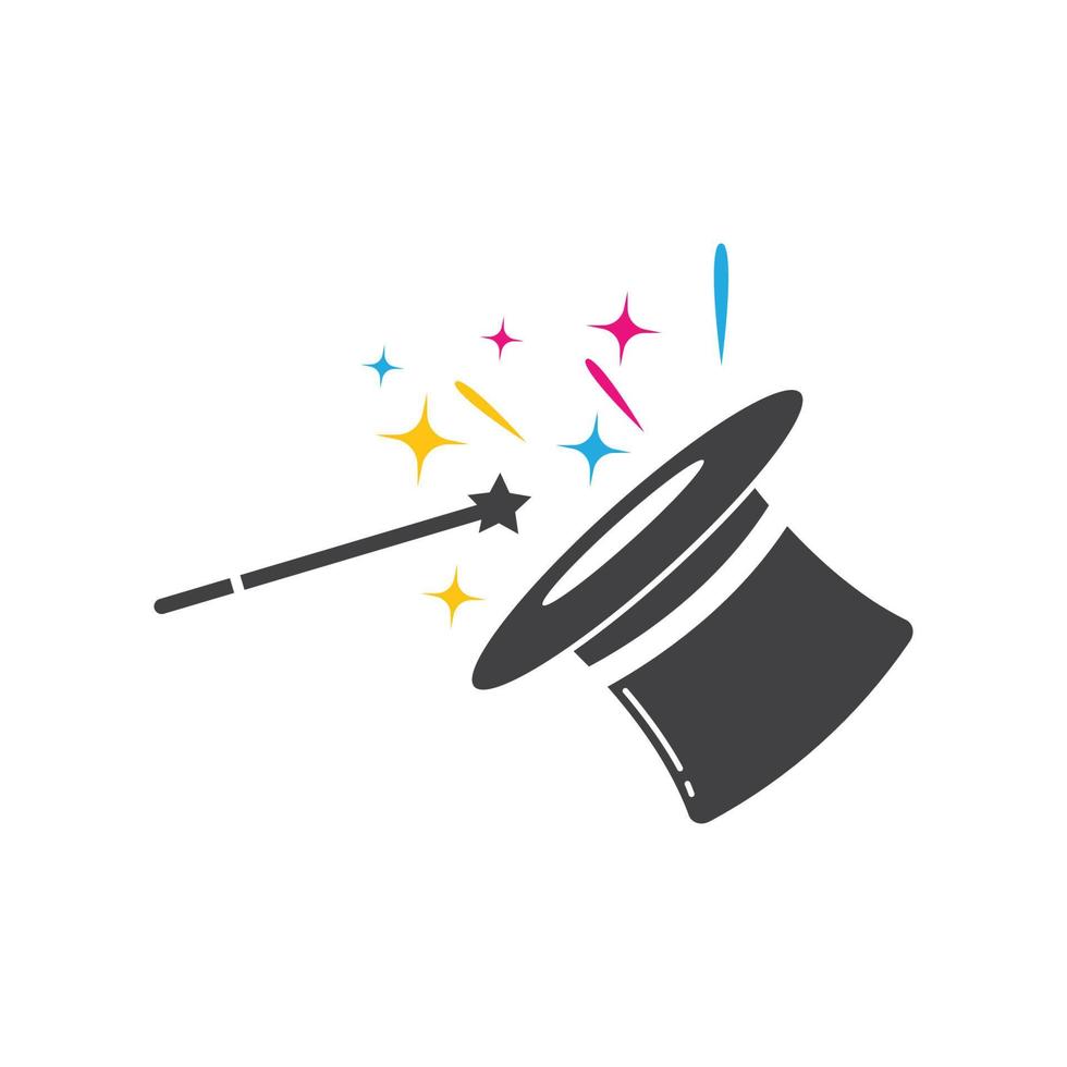 wizard hat vector icon illustration design