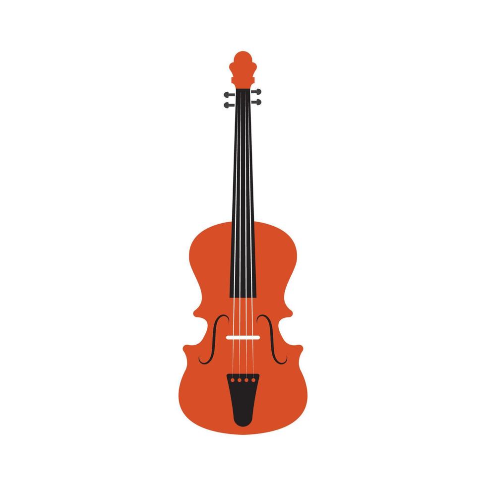 violín icono vector ilustración diseño