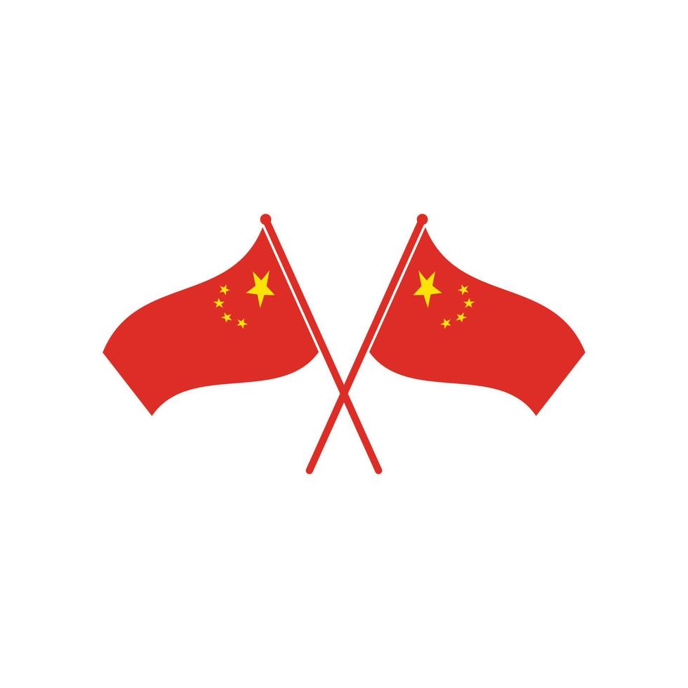 chinese flag vector illustration design