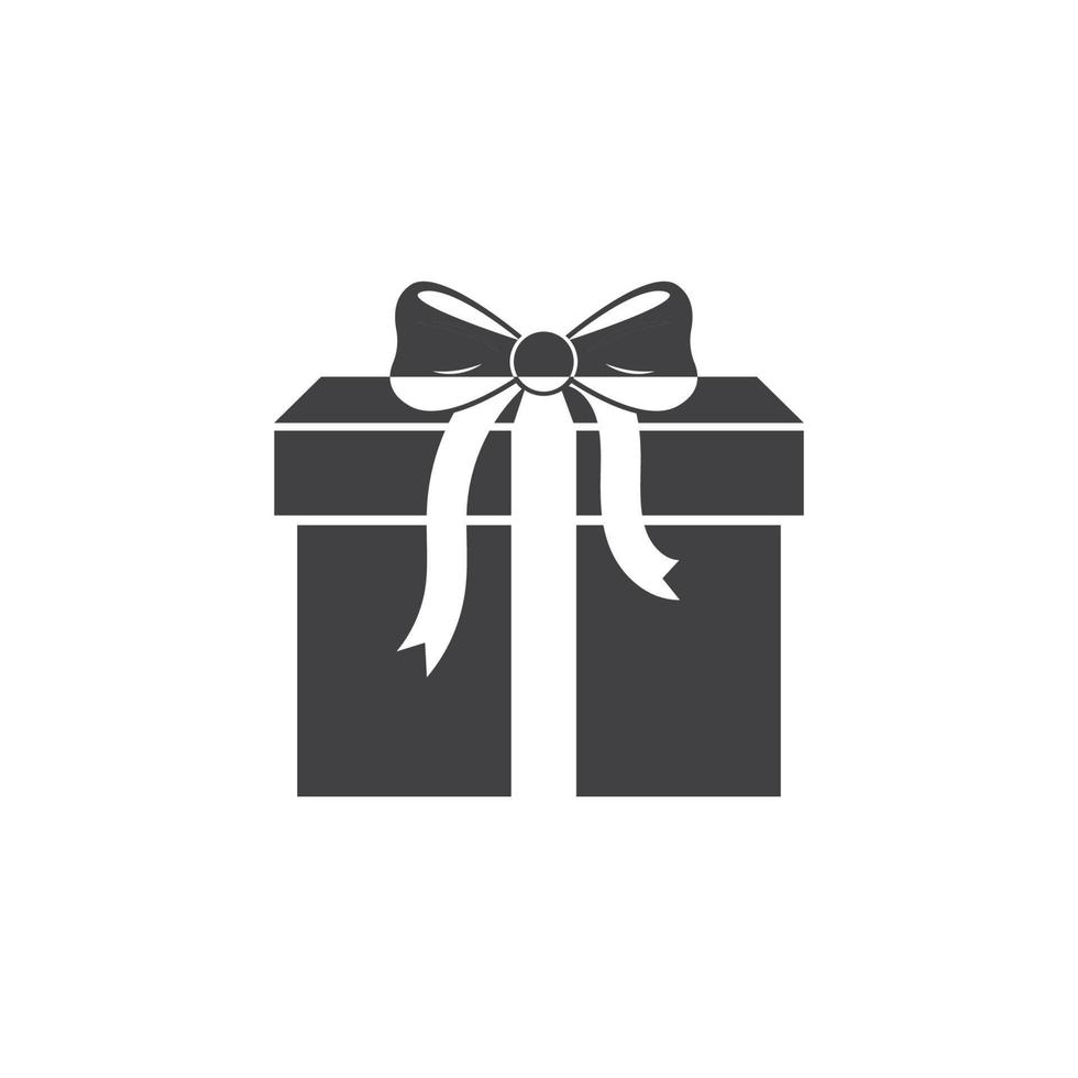 gift box logo vector icon illustration