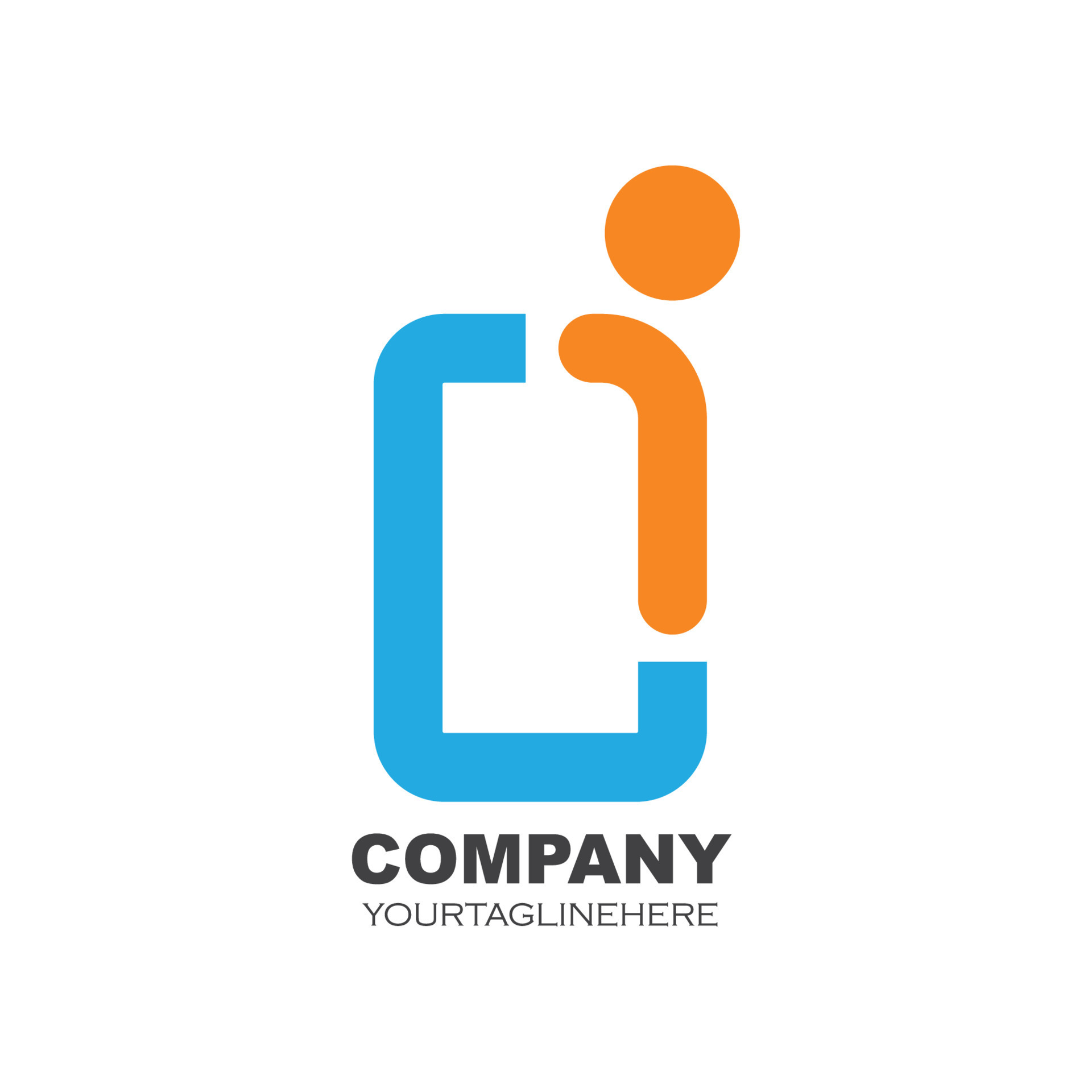 i letter logo icon illustration vector 21951909 Vector Art at Vecteezy