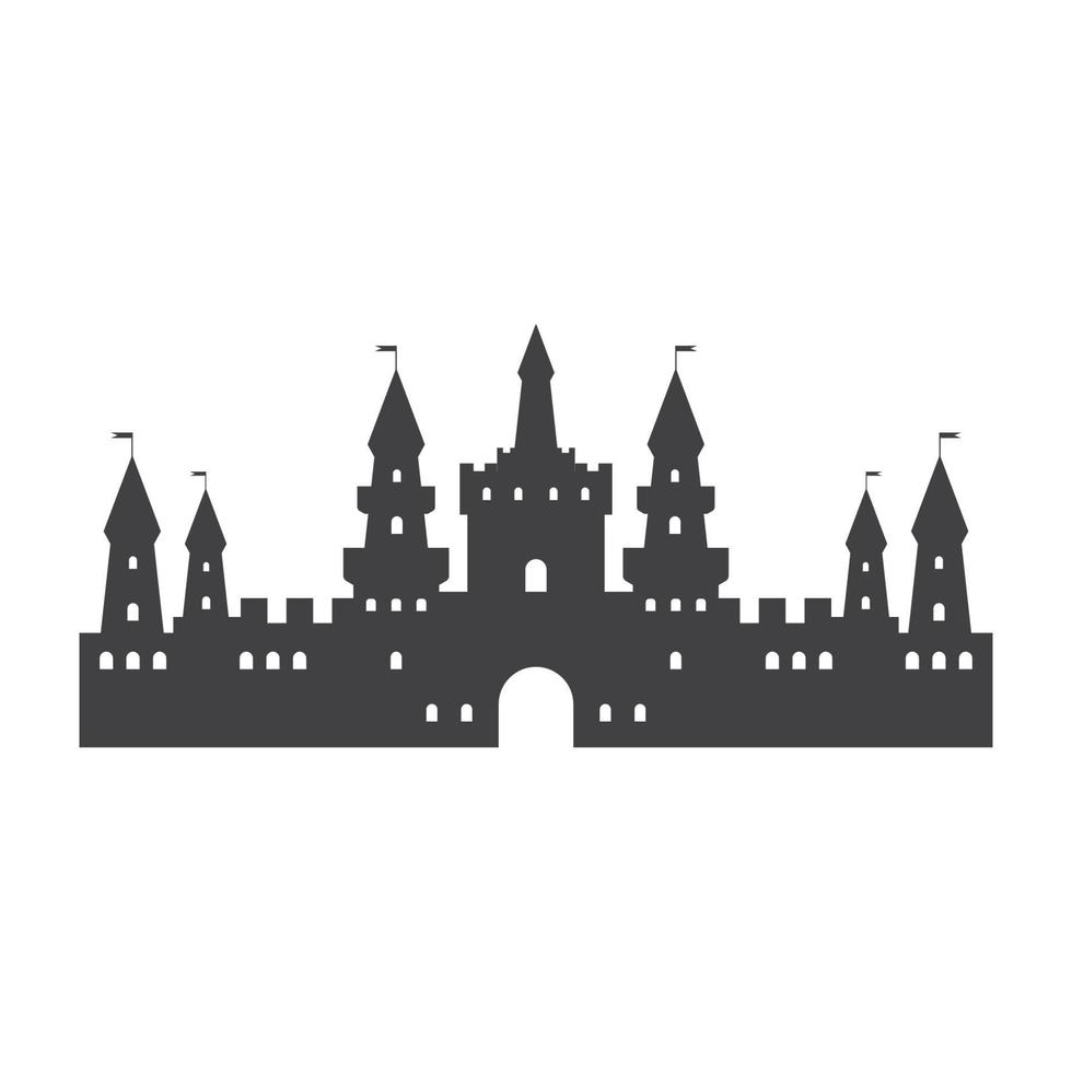 castle logo icon vector illustration design