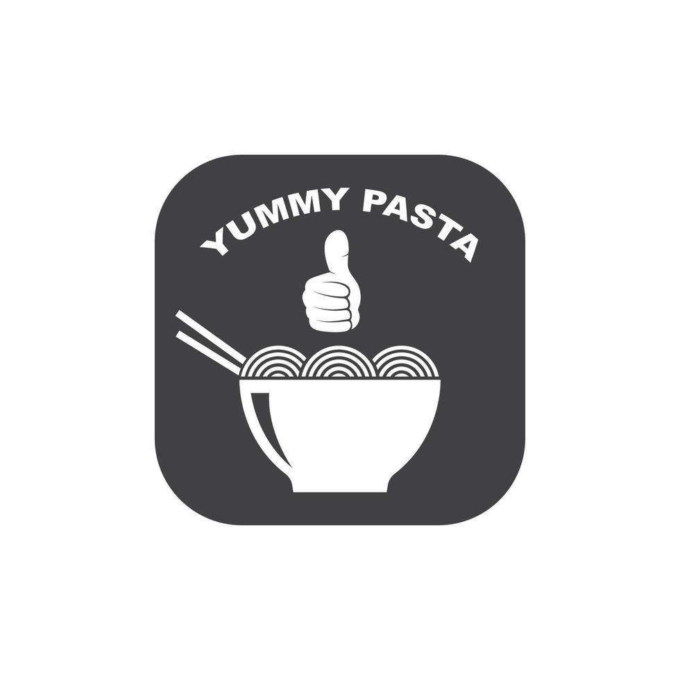 pastas, espaguetis vector ilustración icono