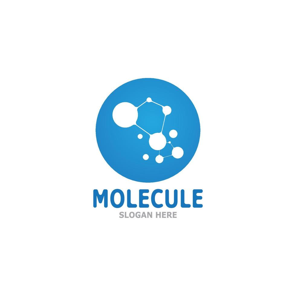 Molecule Logo Vector Template Illustration