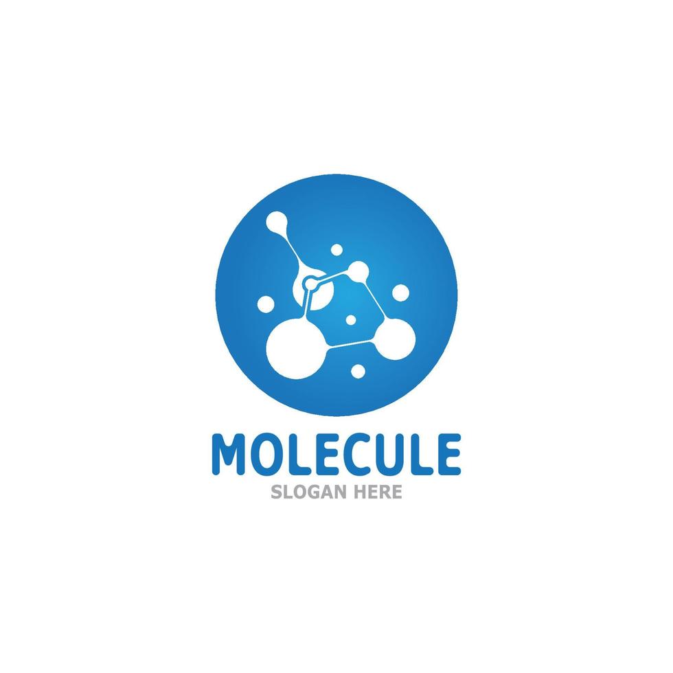 Molecule Logo Vector Template Illustration