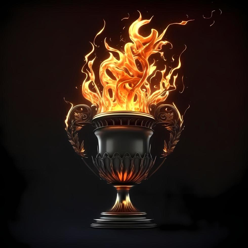 trophy illustration AI Generated photo